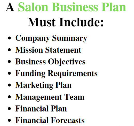 You need a beauty salon business plan.